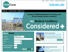Tablet Screenshot of circlecover.com
